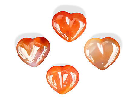 Carnelian Decorative Hearts
