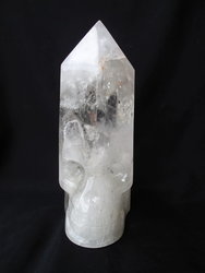 Quartz Prism Polished with Skull on base - 2.70kg