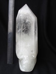 Quartz Prism Polished with Skull on Base - 4.45kg
