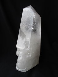 Quartz Prism Polished with Skull on Base - 4.45kg