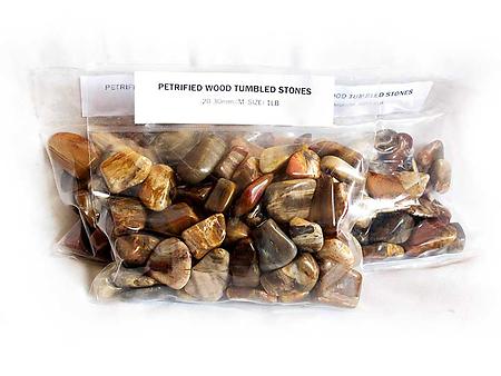 18-30 mm Petrified Wood Tumbled Stones