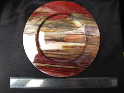 Petrified Wood Plate 8.5 inch - 0.85Kg