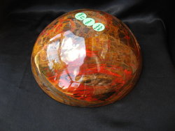 Petrified Wood Bowl 8.5 inch - 1.72Kg