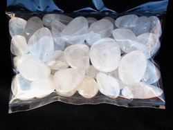 30-45 mm Crystal Quartz Tumbled Stones- 
