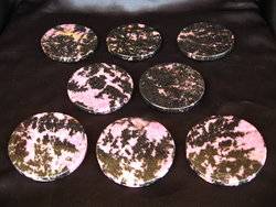 Rhodonite Coasters Set (4pcs)