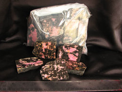 Rhodonite Polished One Face - 1 LB