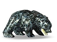 Indigo Gabbro Bear Eating Fish