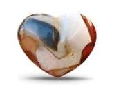 Desert Jasper Decorative Heart