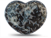 Indigo Gabbro Large Decorative Heart