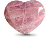 Red Rose Quartz Heart 7-8 inch